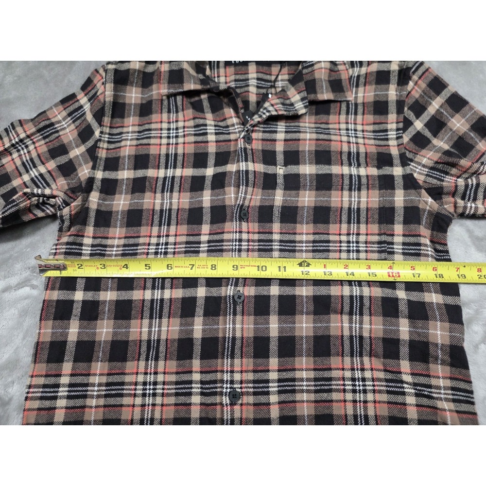 Edgar & Ash Button Up Shirt‎ Long Sleeve Men's Shirt Size Small Plaid - Picture 4 of 9